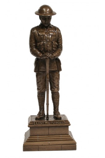 Lest We Forget Unknown Soldier Bronze Figure 30cm