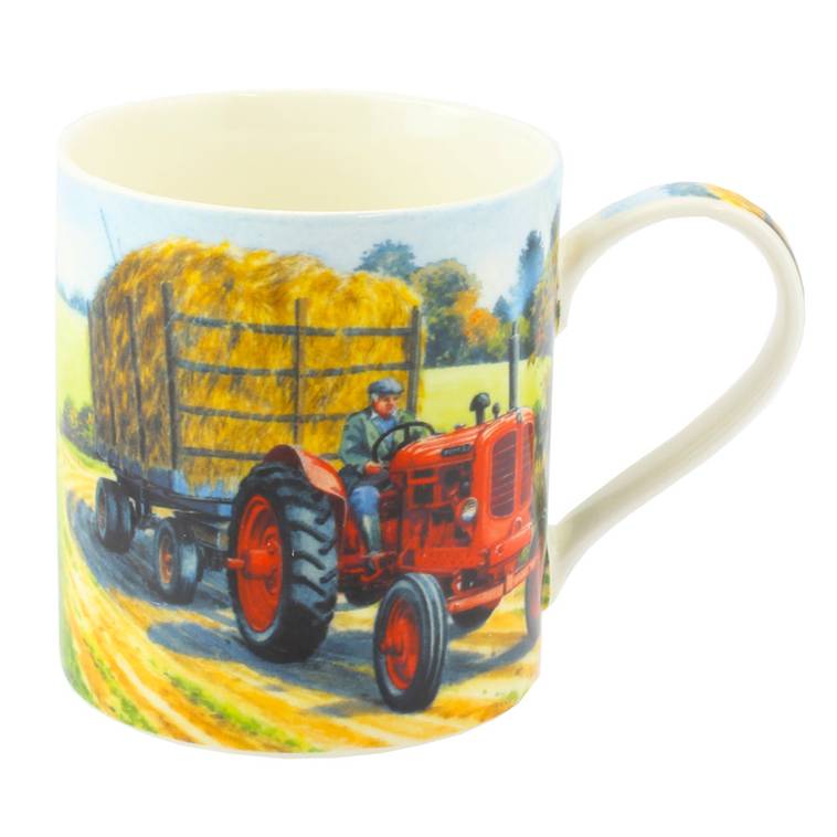 Nuffied Tractor and Hay Trailer Mug