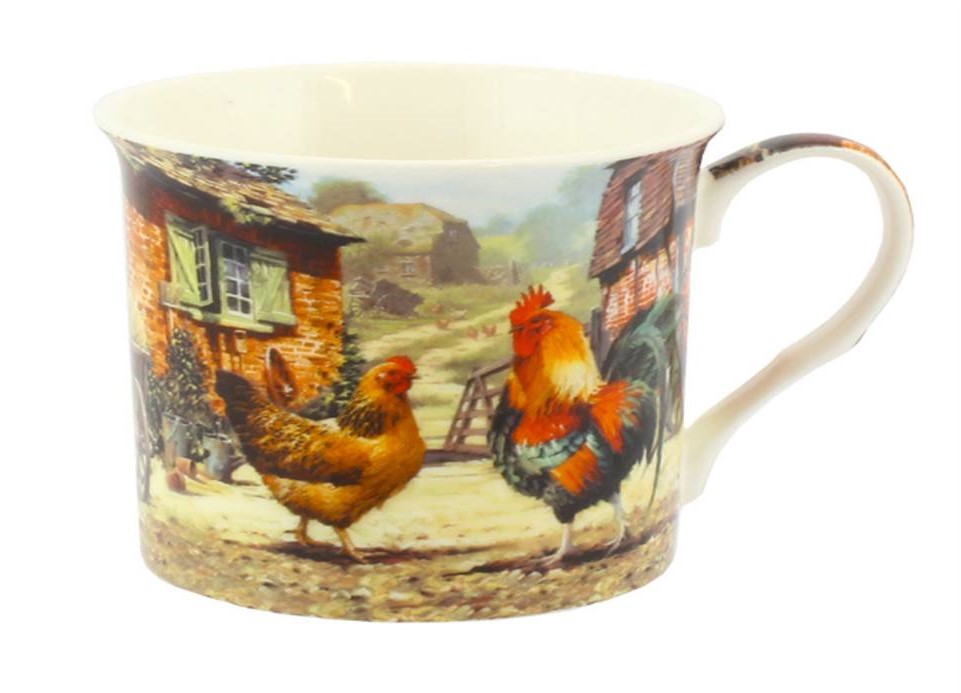 Cockerel and Hen Windsor Mug