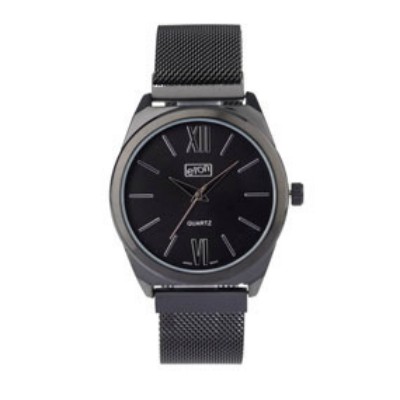 Eton Mesh Bracelet Black Finish Wrist Watch